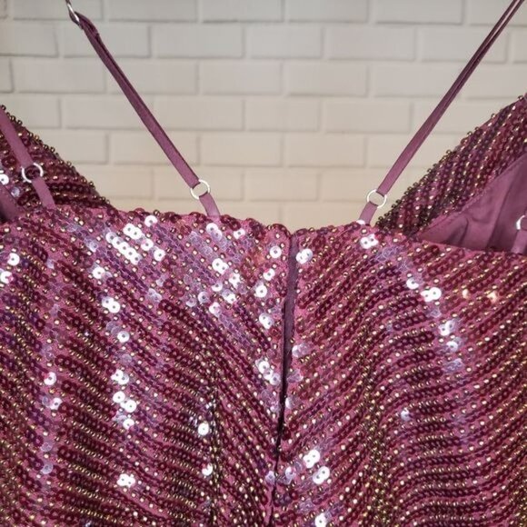NWOT HANEY Elise Sequin Blouson Cocktail‎ D… - Picture 7 of 13